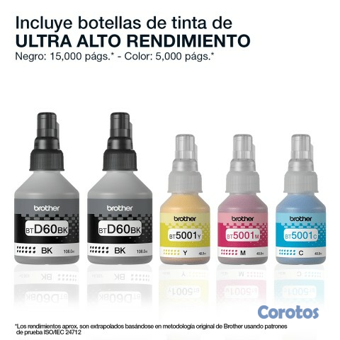 impresoras y scanners - BOTELLA DE TINTA BROTHER  ORIGINALES - PARA IMPRESORA DCP-T420 - T520W - T720DW 