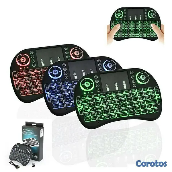 tv - Mini teclado con luz para Smart TV, TV Box, PC o Laptop 1