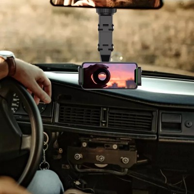 accesorios para electronica - Holder de carro para teléfono, porta teléfono de retrovisor giro de 360° 2