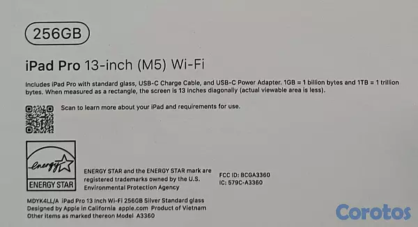 celulares y tabletas - iPad Pro 2025 Chip M5 13 PULGADAS WiFi 256/512gb SELLADA  2