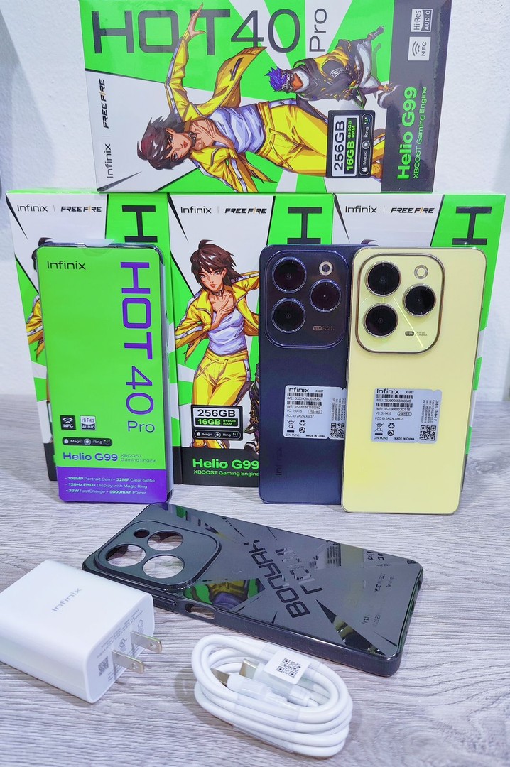 celulares y tabletas - INFINIX HOT 40 PRO 256GB 16GB RAM
