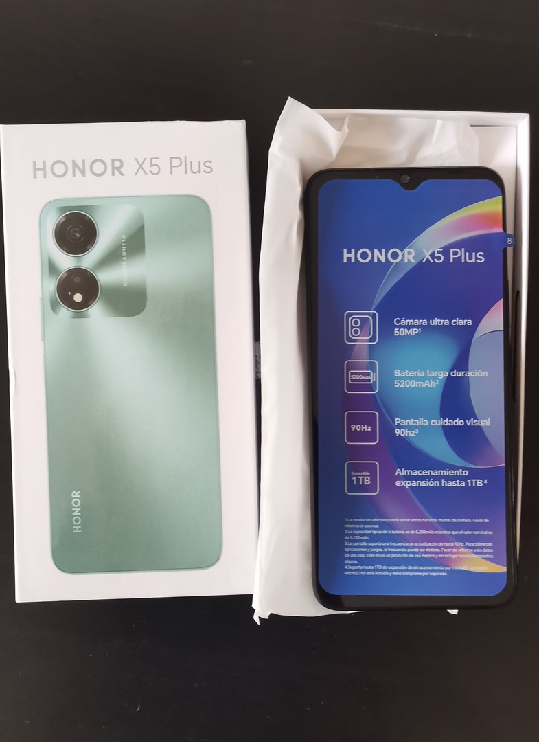 celulares y tabletas - Honor X5Plus, 64GB almacenamiento, 4GB Ram (Nuevo en caja con accesorios).  1