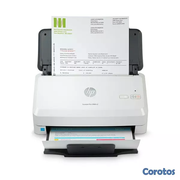 impresoras y scanners - SCANNER HP SCANJET PRO 2000 S2 SHEETFEED SCANNER - LETTER - 35 PPM / 75 IPM - 12 3