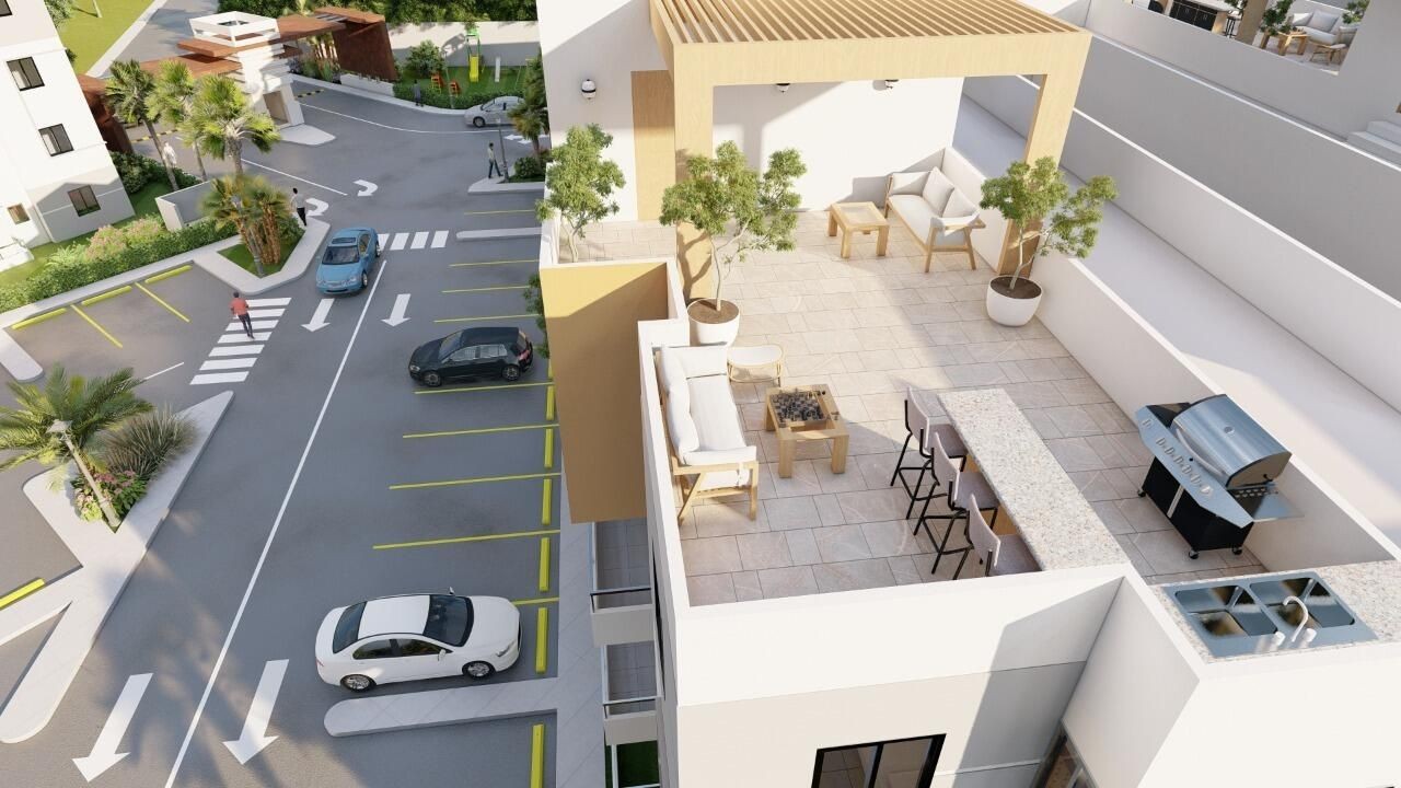 apartamentos - Apartamento en venta #24-1424 con 3 dormitorios, balcón, piscina, terraza. 4