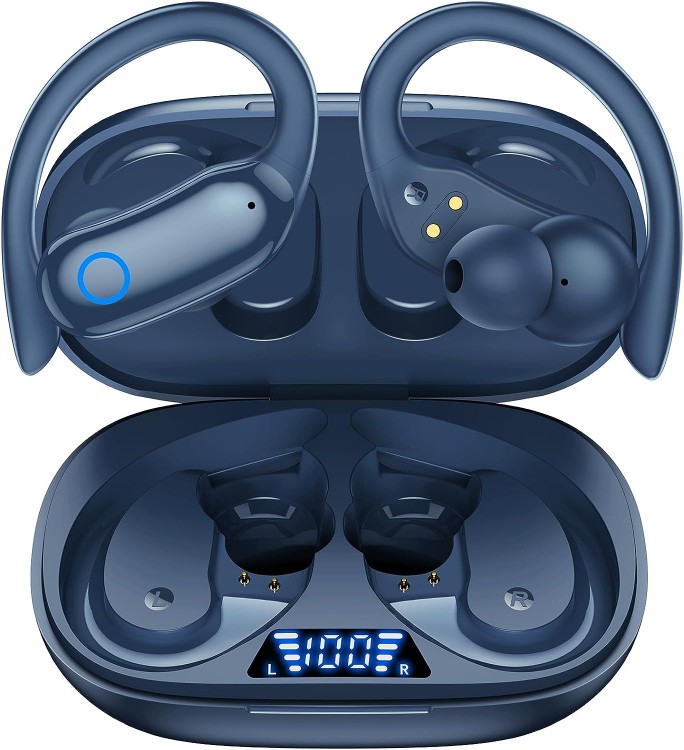 camaras y audio - Gnmn Auriculares Bluetooth inalambricos de reproduccion de 48 horas IPX7 imperme