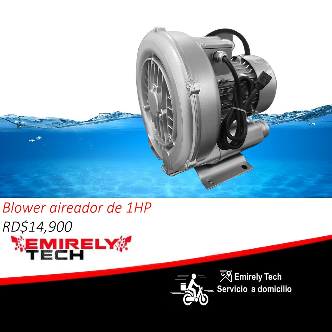 equipos profesionales - Oxigenador para estanques de peces Blower aireador de peces 1HP Aireador de 1HP 0