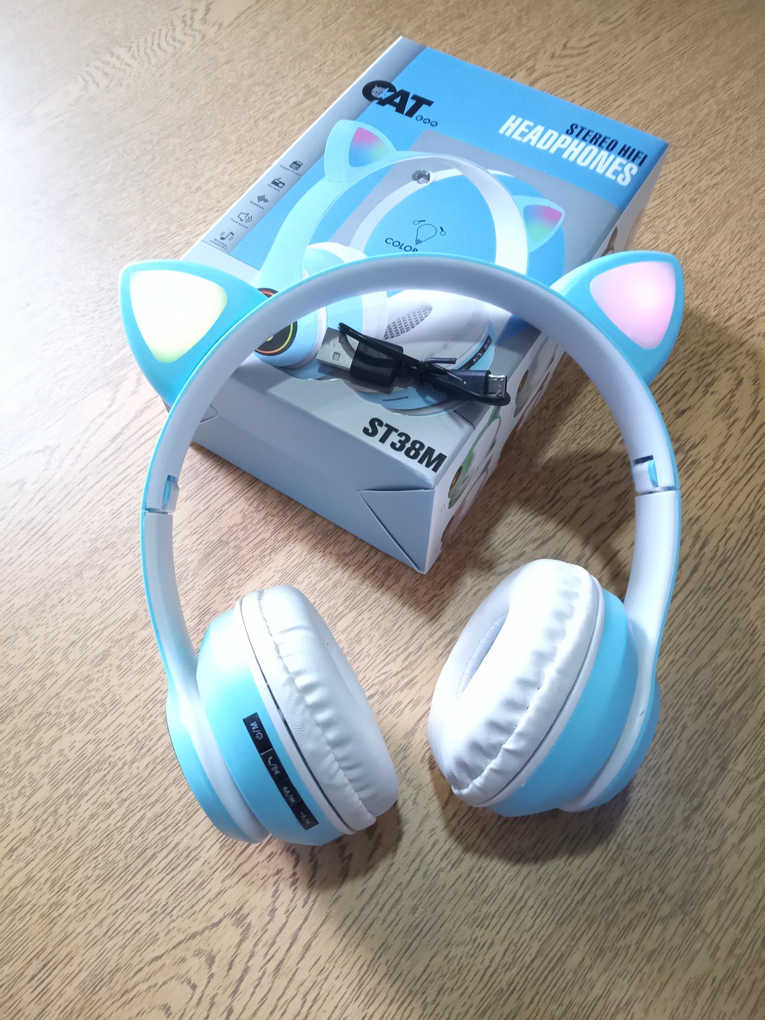 Audífonos Bluetooth de gato 2
