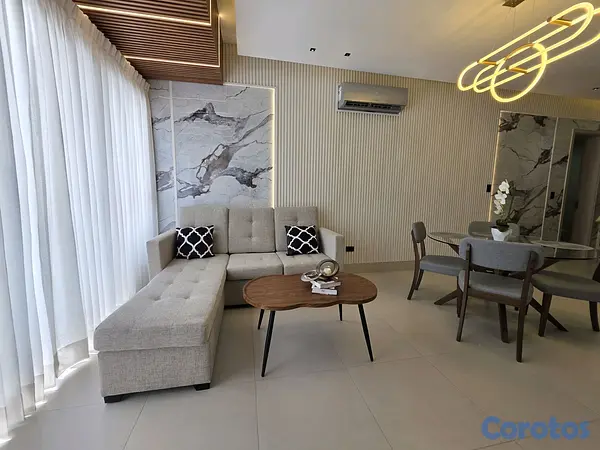 apartamentos - Apartamento en alquiler amueblado, Evaristo Morales! 6