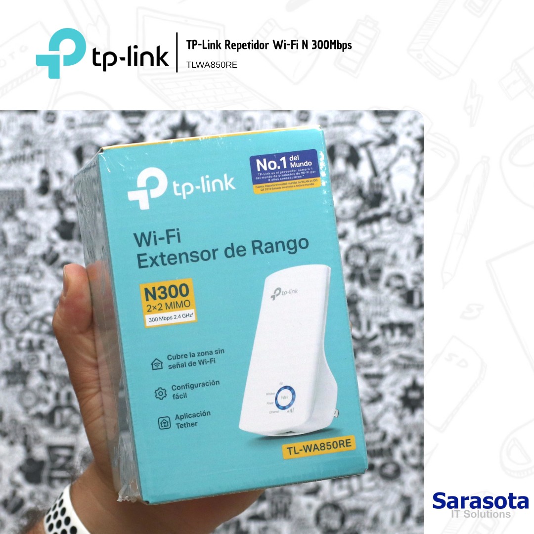 accesorios para electronica -  TP-Link Repetidor WA850RE 2.4GHz N300 300mbps 1
