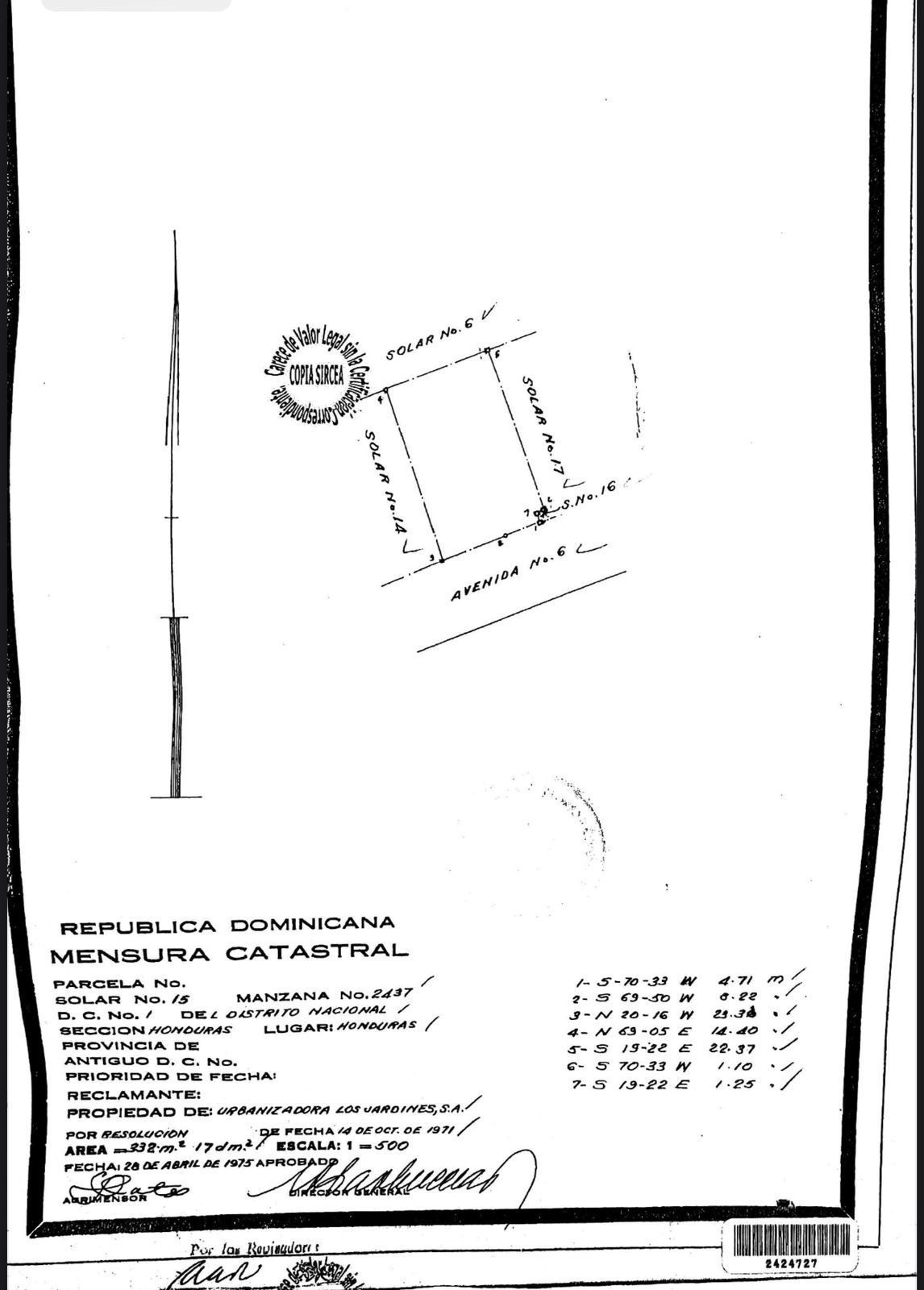 solares y terrenos - Vendo solar con proyecto de 8 apartamentos aprobad