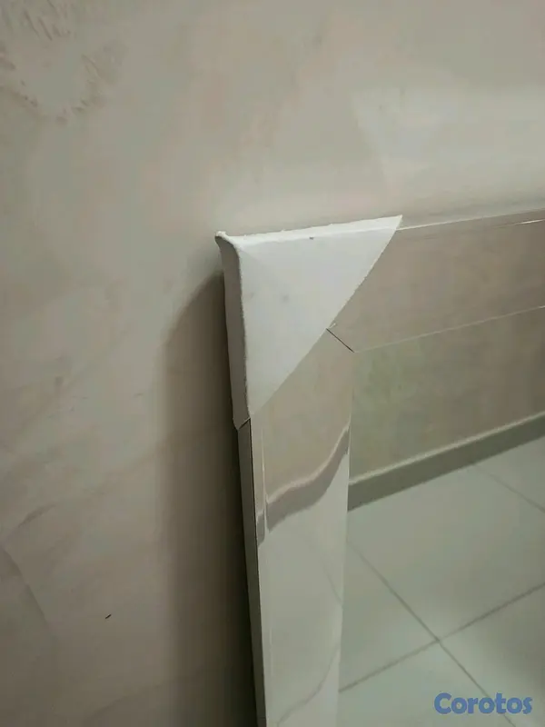 decoración y accesorios - Espejo con marco plateado 2