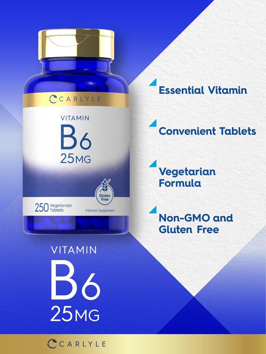 Salud y Equipamiento Médico - Vitamina B6 | 25mg | Carlyle 3