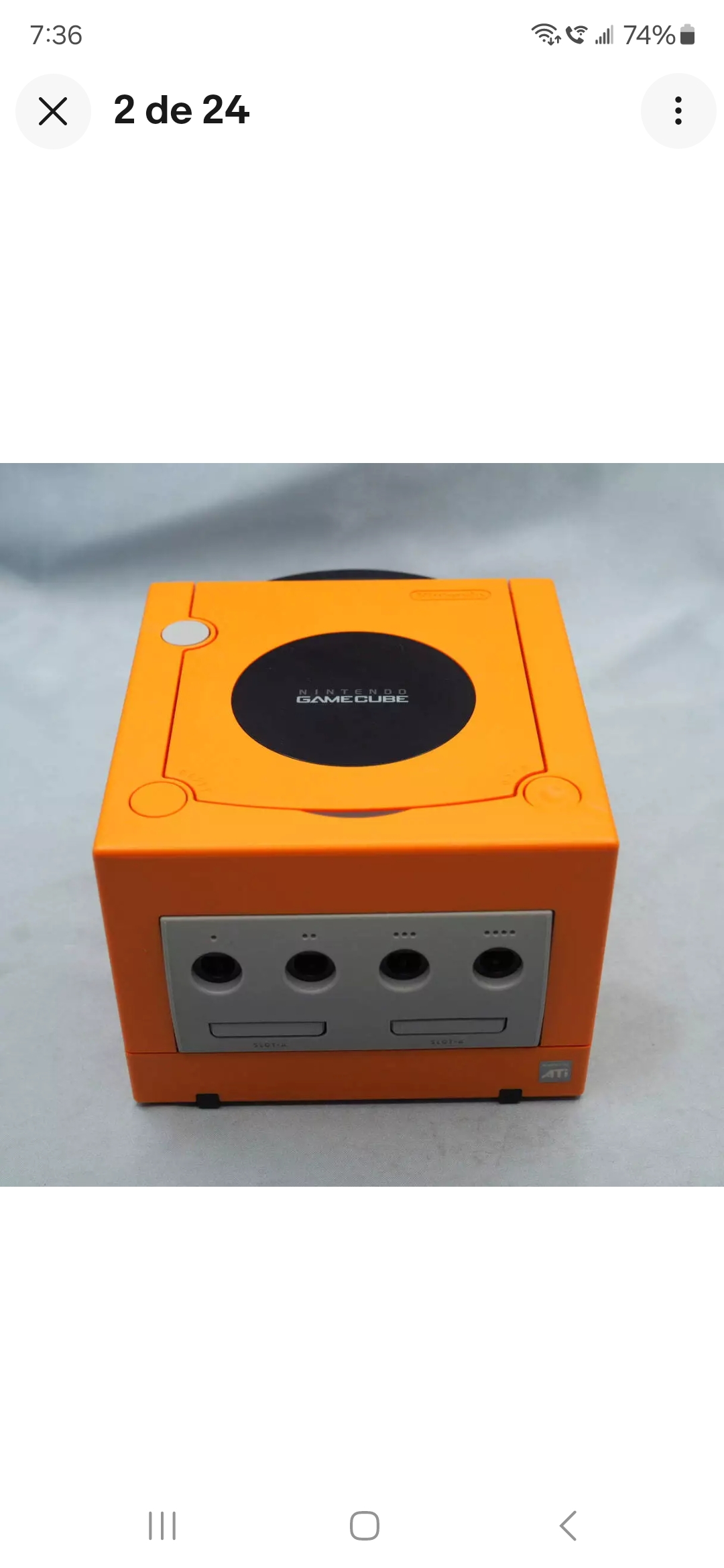 consolas y videojuegos - Nintendo Game Cube Naranja Edicion limitada full todo incluido  1