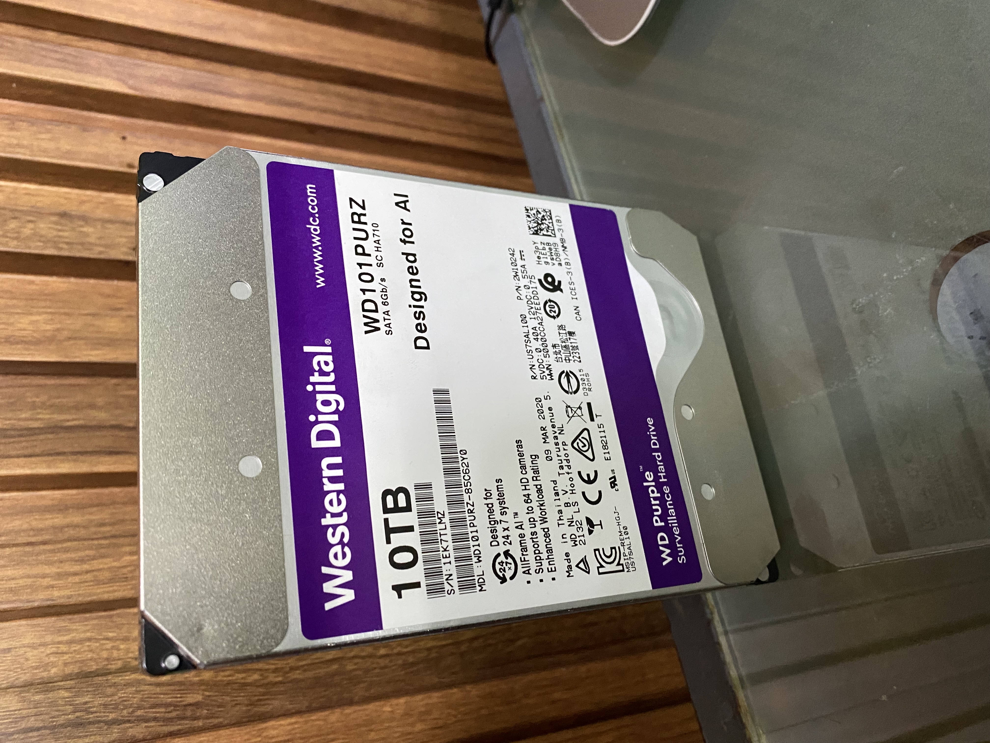 camaras y audio - disco purpura 10TB  3