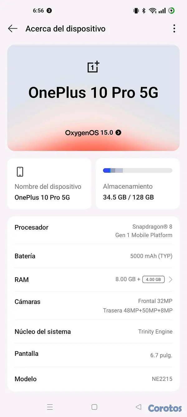 celulares y tabletas - one plus 10 pro  9