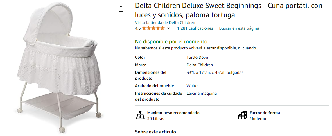 accesorios - Cuna o moisés movible. 