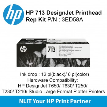 impresoras y scanners - CABEZAL HP 713 - 3ED58A - CABEZAL - PARA  DESIGNJE 0