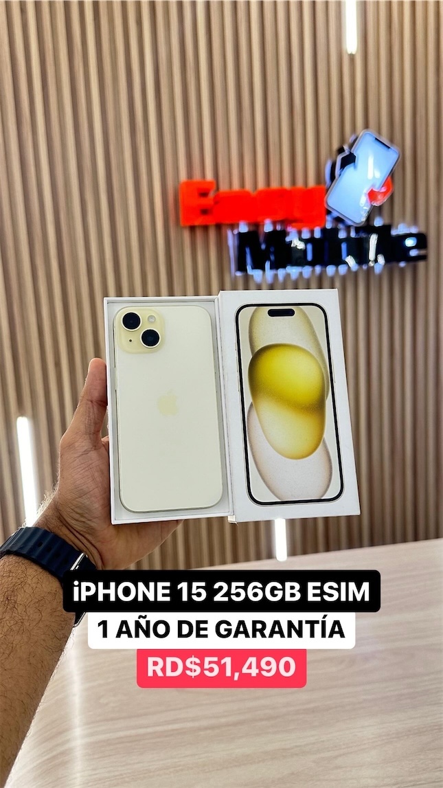 celulares y tabletas - iPHONE 15 256GB ESIM