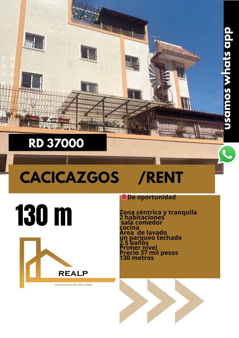 apartamentos - Apto Cacicazgos 2 hab  vacío 