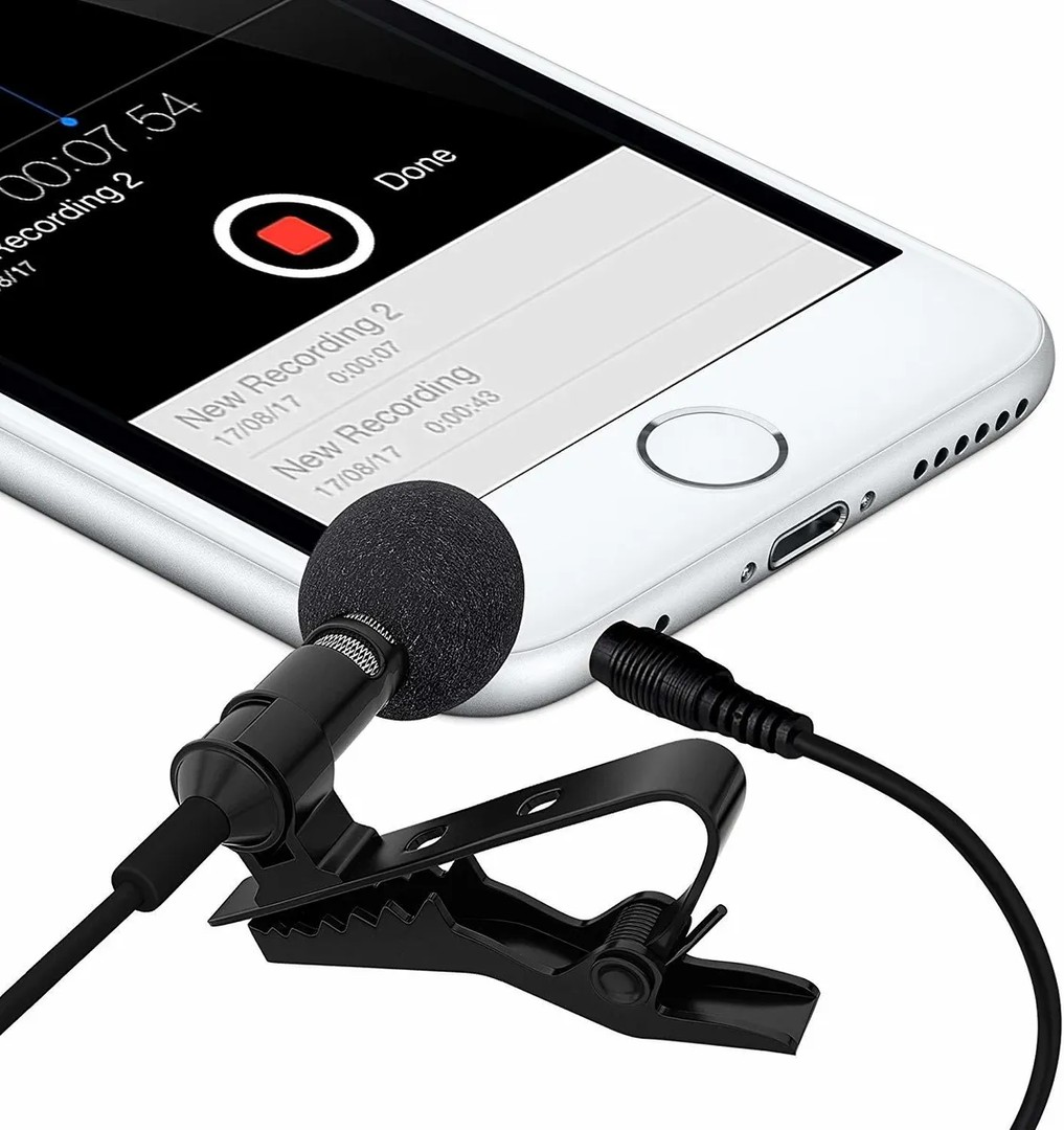 accesorios para electronica - Microfono Solapa Profesional 3.5 Mm Lavalier clip CELULAR KARAOKE 3