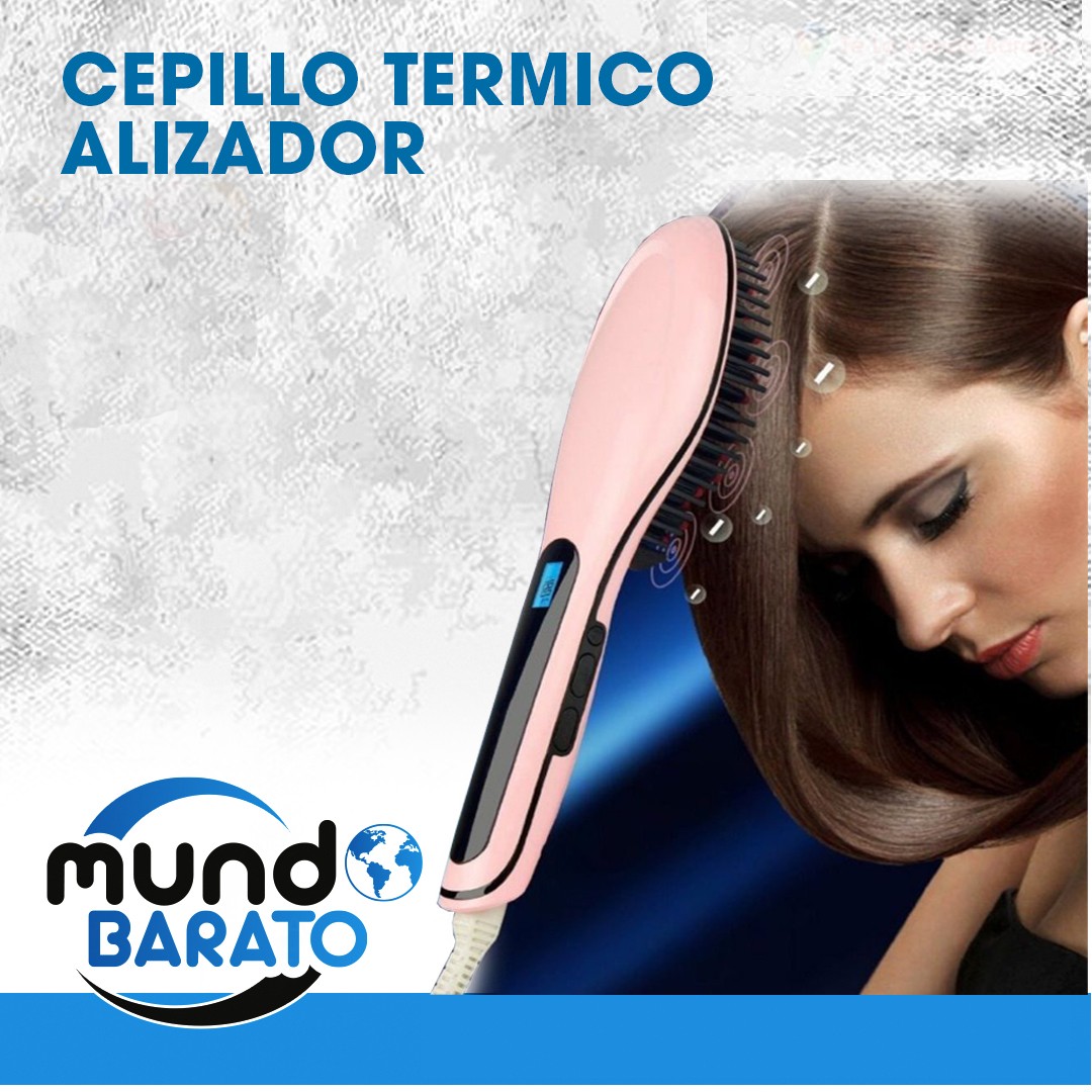 salud y belleza - Cepillo Alisador Profesional Térmico Electrico Plancha Secador Caliente
