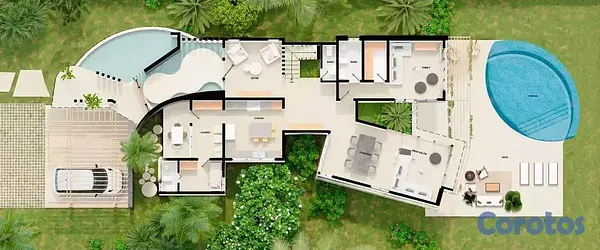 casas vacacionales y villas - La Romana - La Estancia Golf and Resort, Villa moderna de 4Habitaciones 3