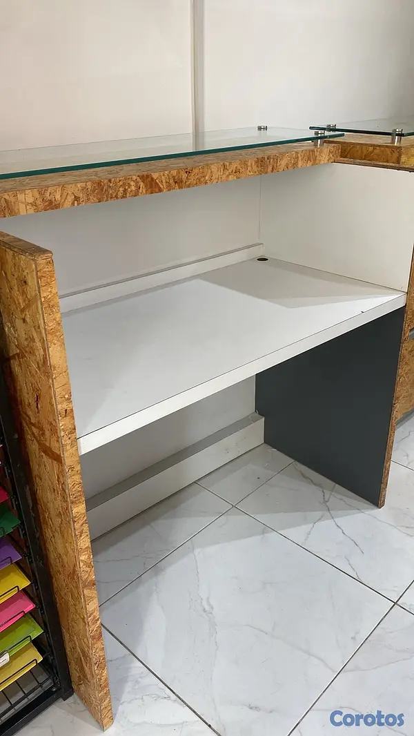 articulos de oficina - counter de madera  3