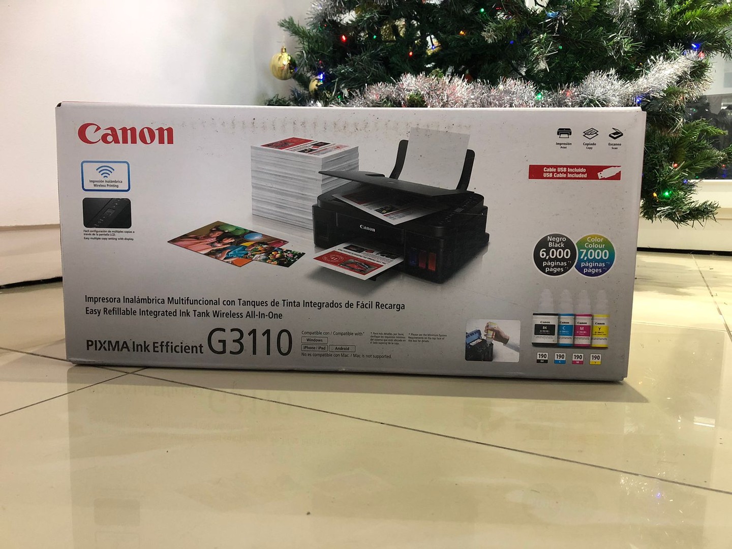 impresoras y scanners - Impresora Canon G3110 Multifuncional a Wifi Nueva y Sellada, Factura y Garantia