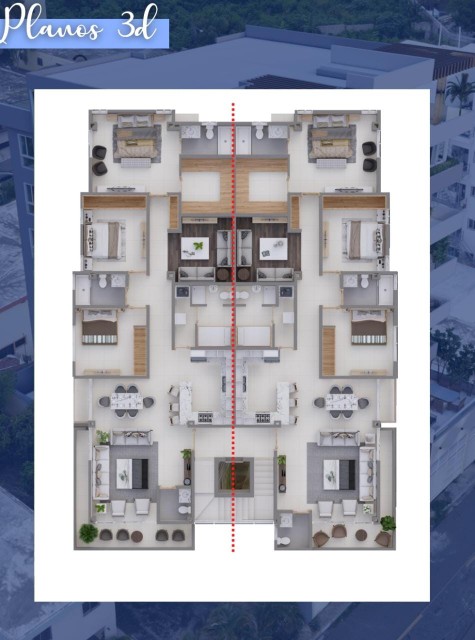 penthouses -  APART. EN MODERNA TORRE EN REP. LOS 3OJOS. AV. CHARLES DE GAULLE, S.D.E 10