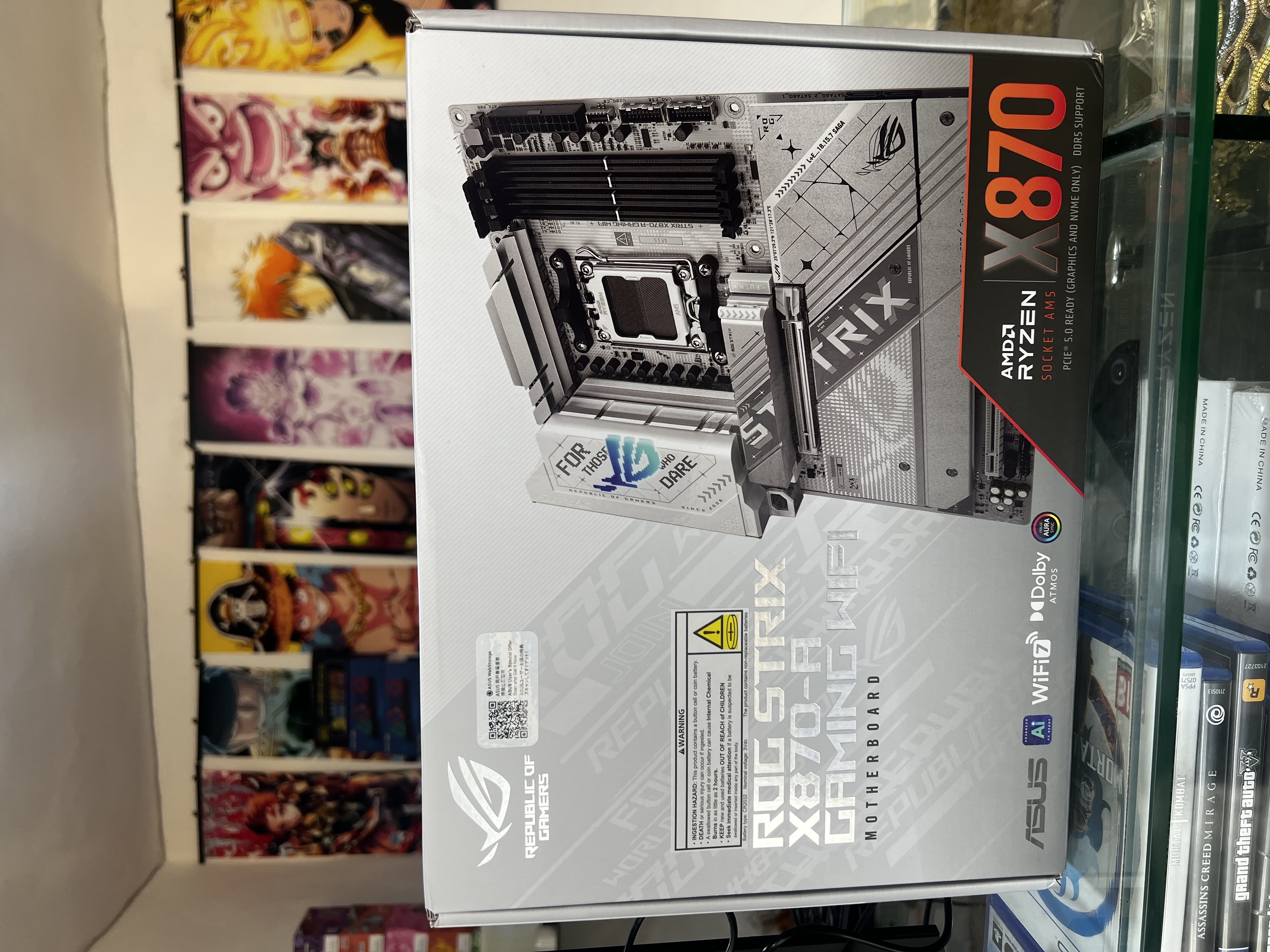computadoras y laptops - Placa madre asus rog strix x870-A gaming wifi AMD AM5 5