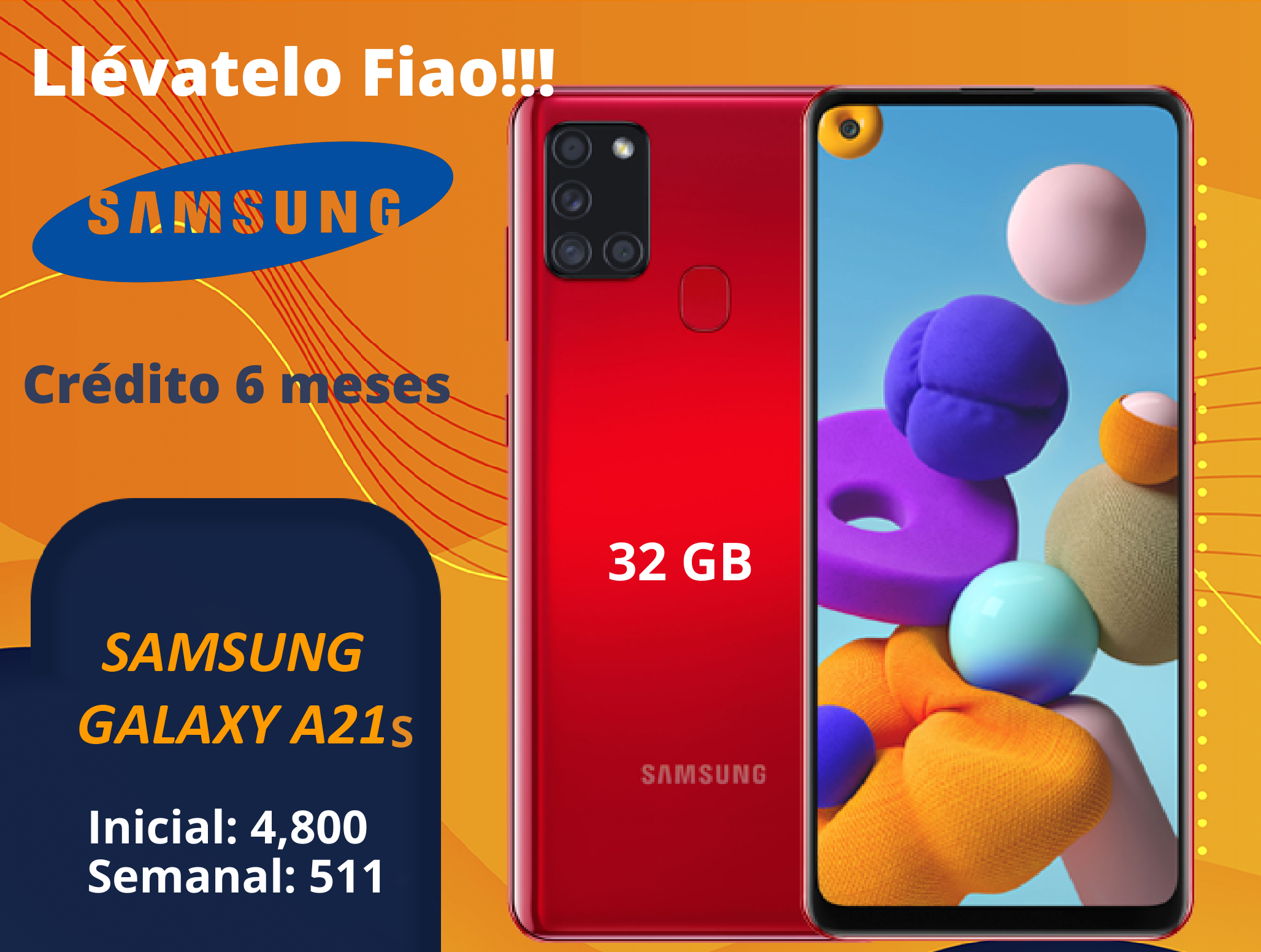 celulares y tabletas - Samsung A21S 32GB