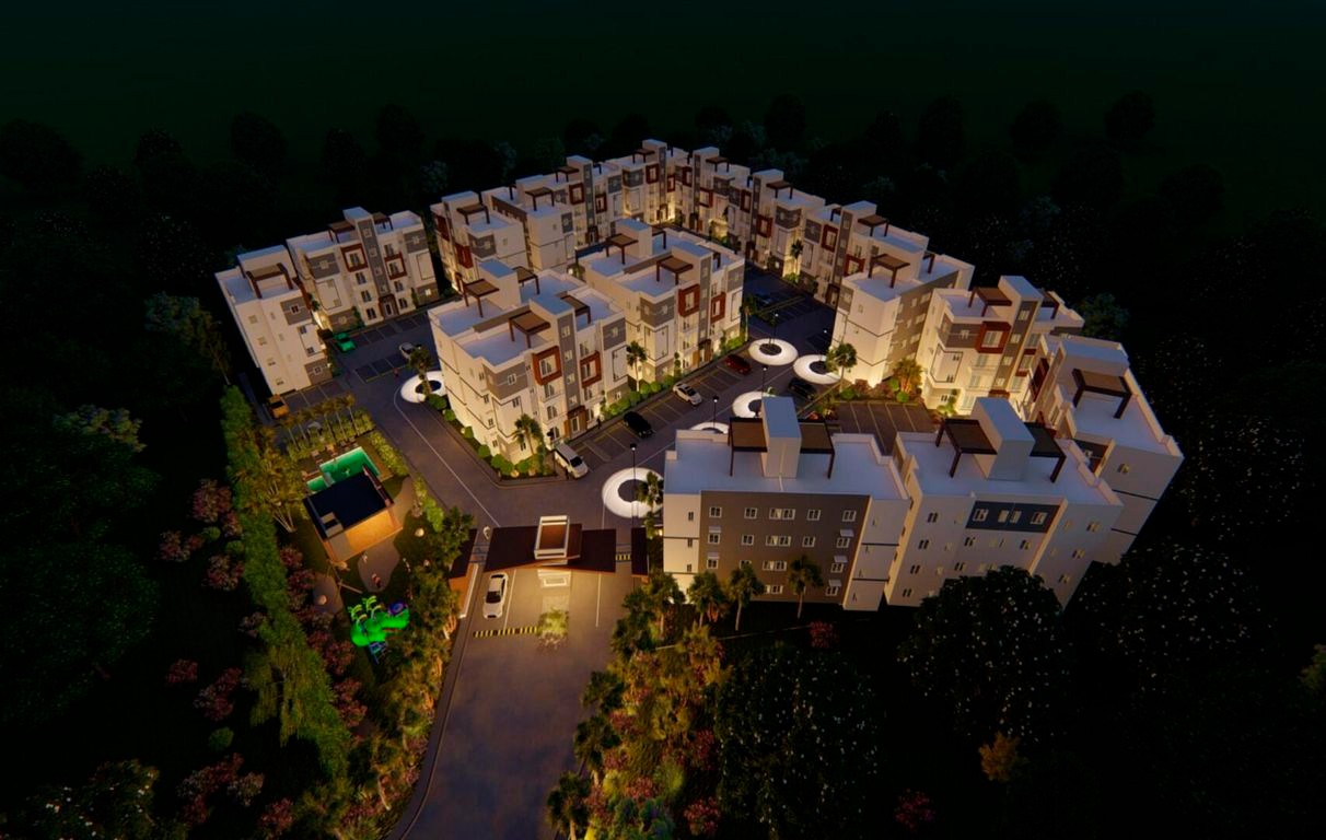 apartamentos - Apartamento en venta #24-1424 con 3 dormitorios, balcón, piscina, terraza. 2