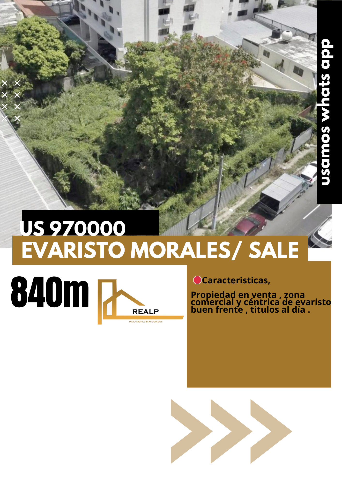 solares y terrenos - Solar céntrico en Evaristo morales 