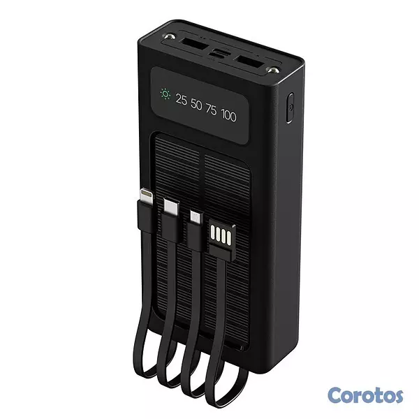 otros electronicos - CARGADOR MÓVIL (POWER BANK) XTECH CON PANEL SOLAR  2