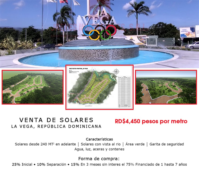 solares y terrenos - solares en la Vega republica dominicana desde 240mts  5