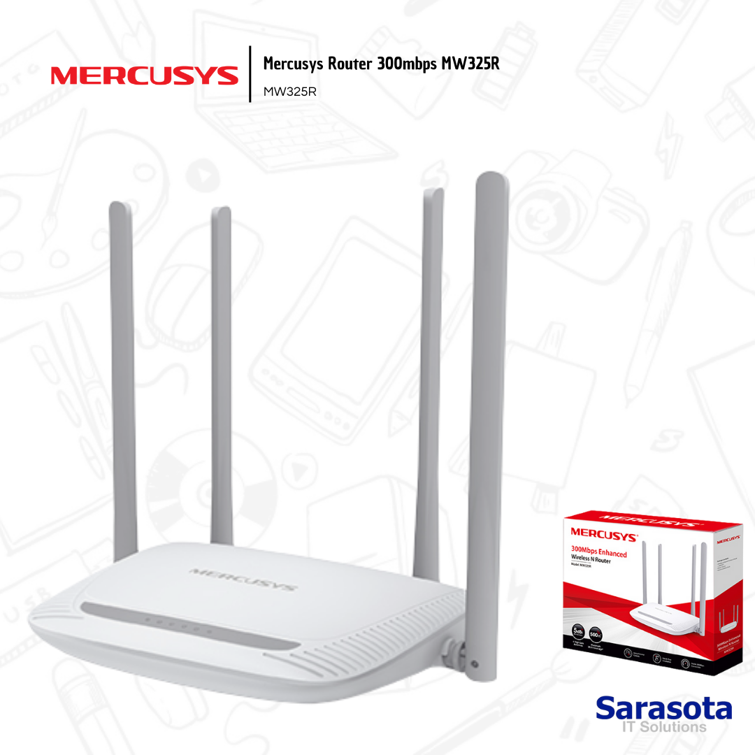 accesorios para electronica - Mercusys Router 300mbps MW325R 0