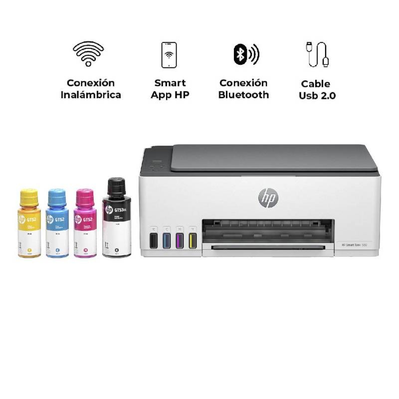 impresoras y scanners - HP SMART TANK 580 - MULTIFUNCION, PRINTER- SISTEMA DE TINTA CONTINUA DE FABRICA 