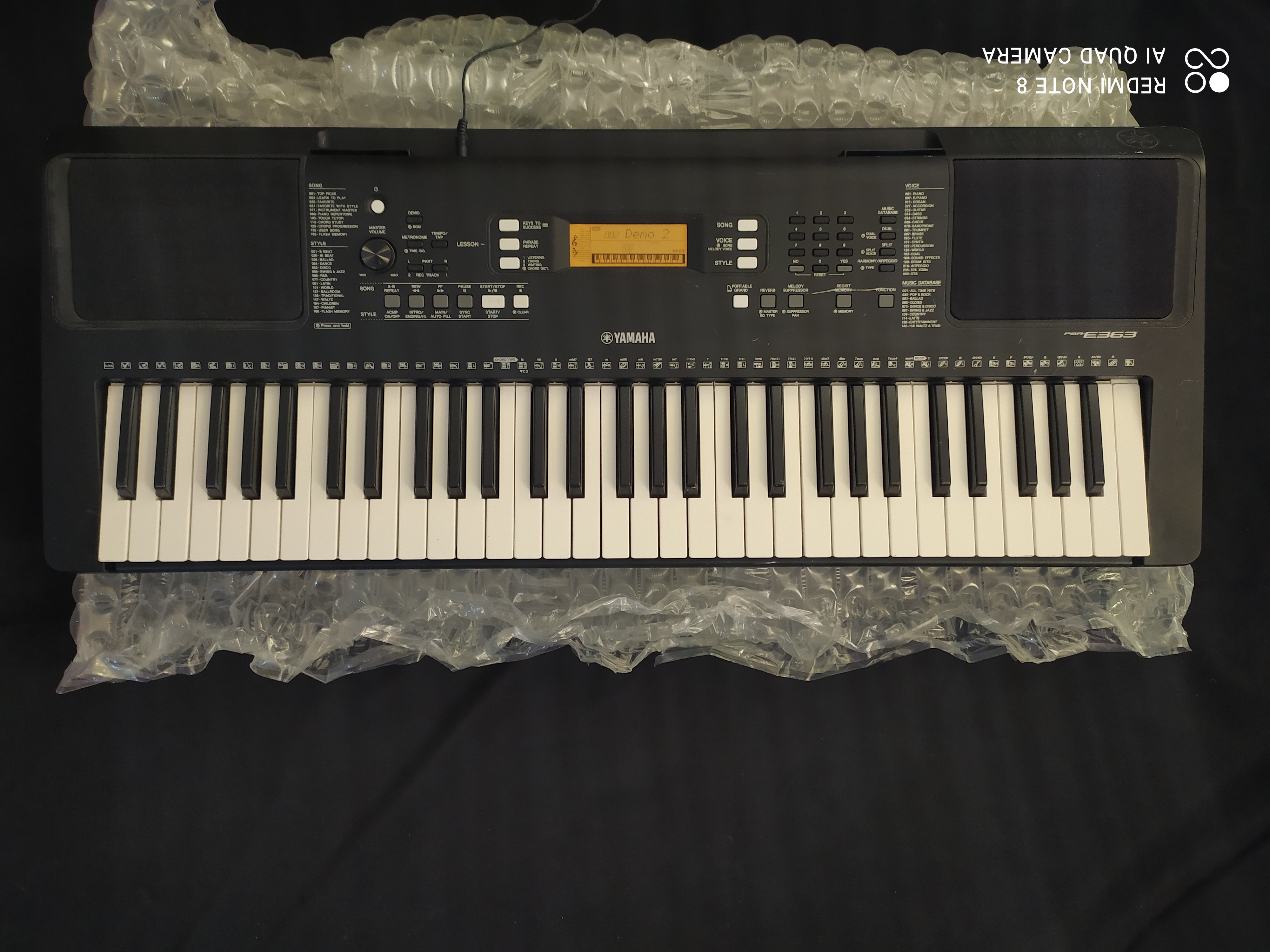 instrumentos musicales - YAMAHA PSR E363 5 OCTAVAS SENSIBLE 0