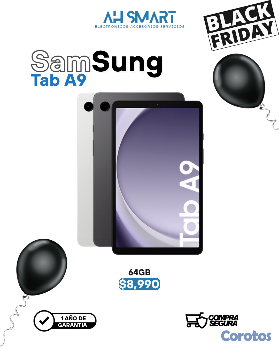 celulares y tabletas - Samsung Tab A9 64GB Selladas Nuevas