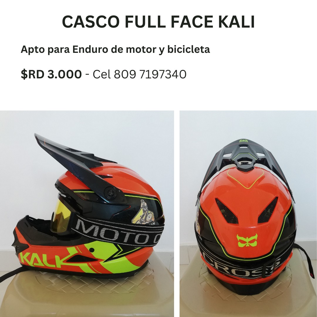 Casco Full Face KALI para motor y bicicleta