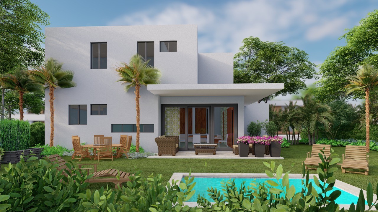 casas vacacionales y villas - Hermosas villas en venta en Vista Cana, Punta Cana.  4