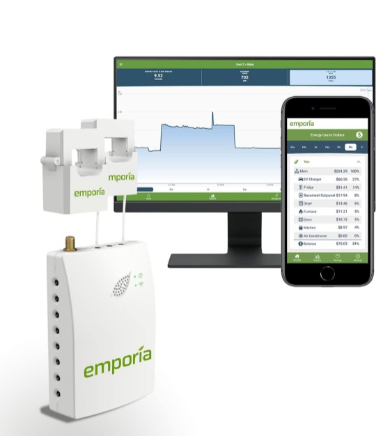 plantas e inversores - Medidor remoto de energia electrica Emporia.