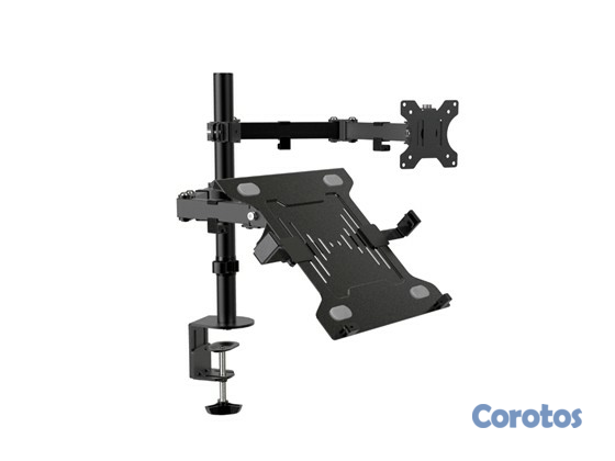 computadoras y laptops - SOPORTE PARA MONITOR Y LAPTOP KLIPX, (15.6" LAPTOPS) - (13 TO 32" MONITOR)