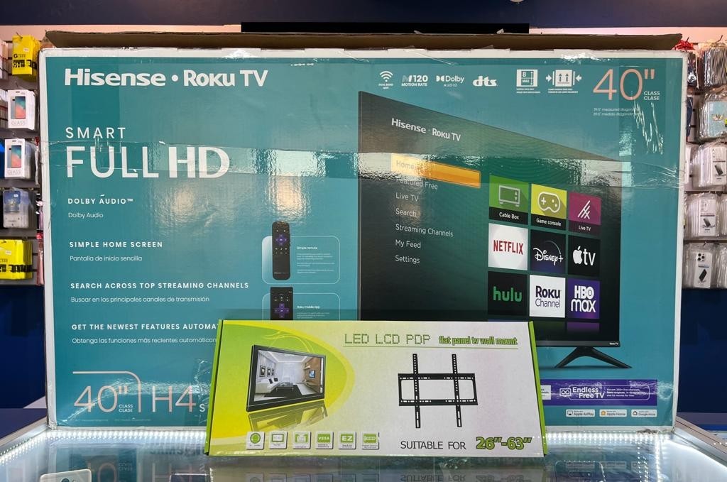 celulares y tabletas - TELEVISORES SMART TV HISENSE DE 40 PULGADAS
