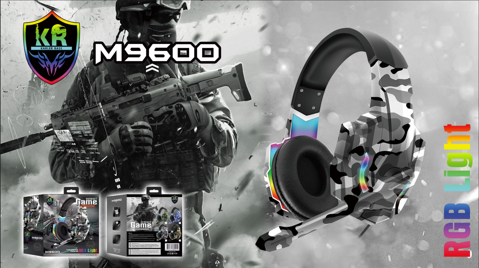 accesorios para electronica - AUDIFONO M9600 CASCO STEREO SOUND KARLER BASS G9600 GAMER AURICULARES 2