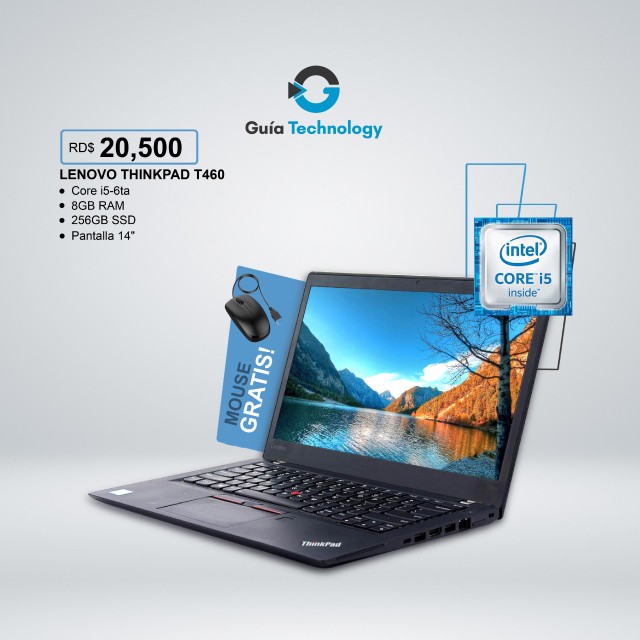 computadoras y laptops - Lenovo ThinkPad T460