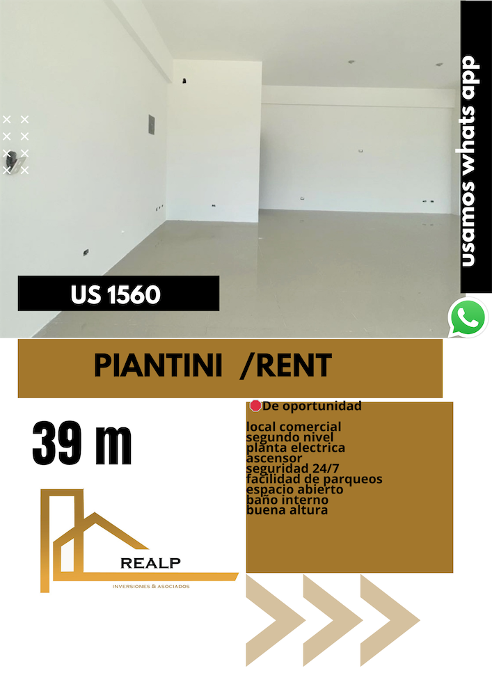oficinas y locales comerciales - Local comercial segundo nivel Piantini  0