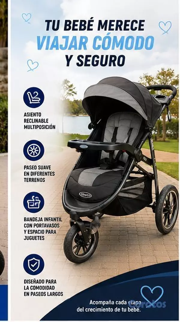 coches y sillas - Coche Graco FastAction Jogger LX 4
