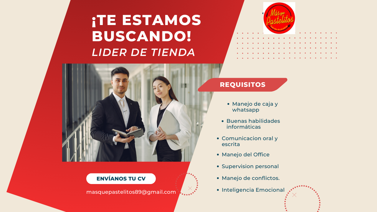 empleos disponibles - Lider de Servicios