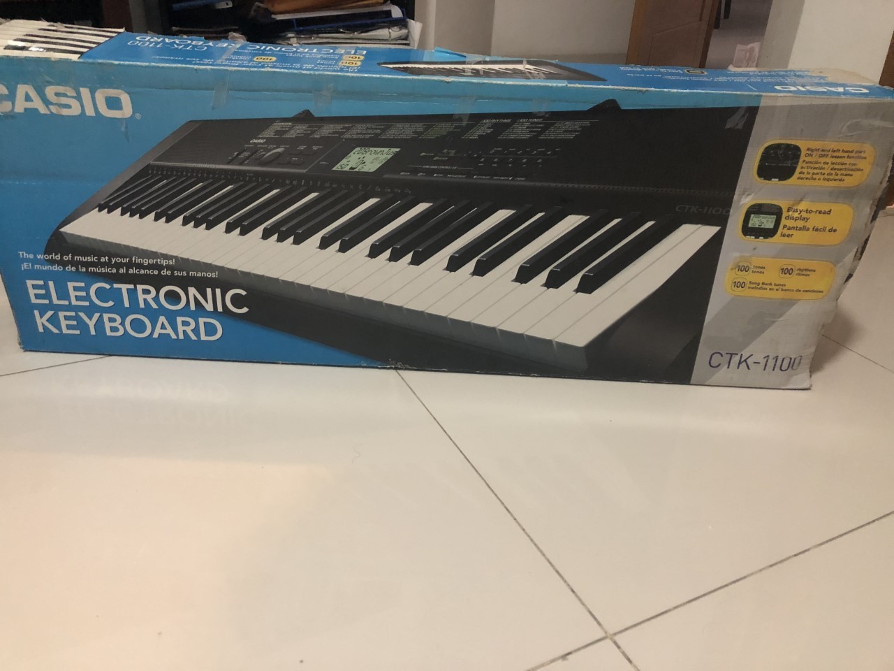 instrumentos musicales - Vendo teclado electrónico como nuevo Casio CTK-1100 ideal para tocar y practicar
